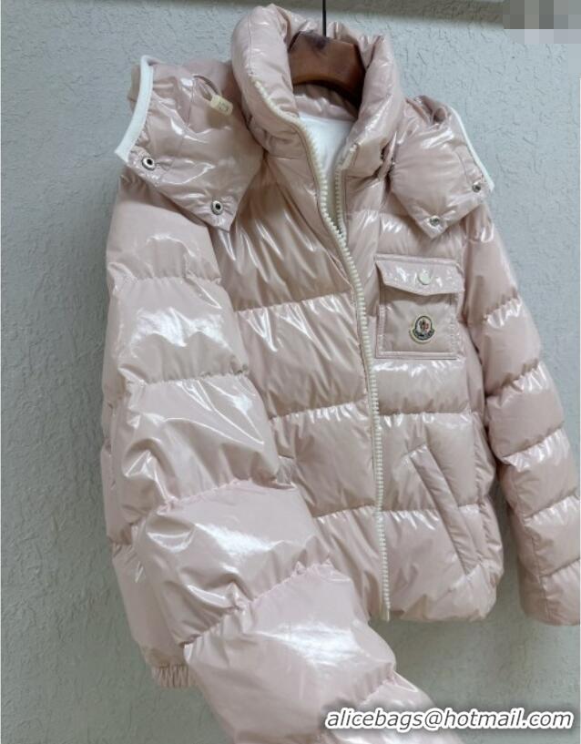 Grade Quality Moncler Short Down Jacket M091847 Pink 2025