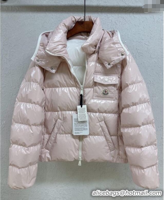 Grade Quality Moncler Short Down Jacket M091847 Pink 2025