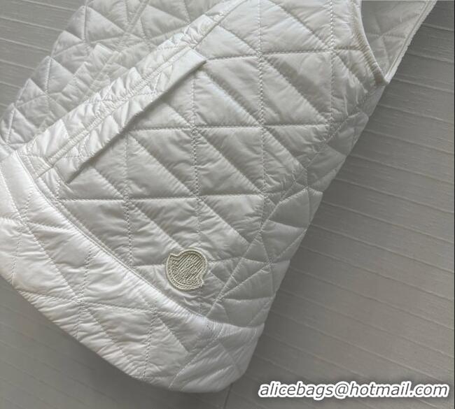 Traditional Discount Moncler A-Shaped Down Vest M091850 White 2025