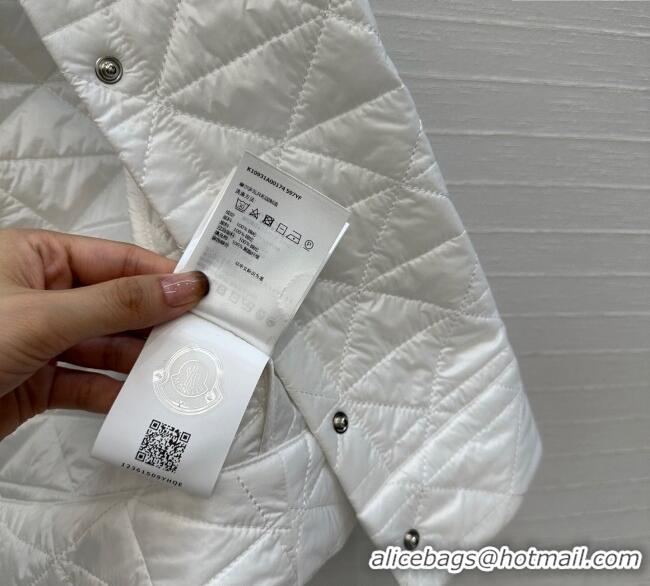 Traditional Discount Moncler A-Shaped Down Vest M091850 White 2025