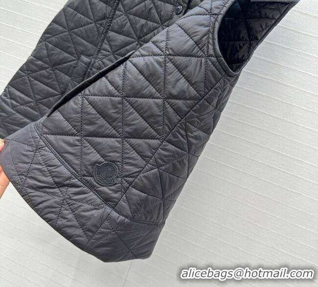 Best Price Moncler A-Shaped Down Vest M091850 Black 2025