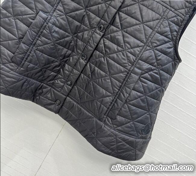 Best Price Moncler A-Shaped Down Vest M091850 Black 2025