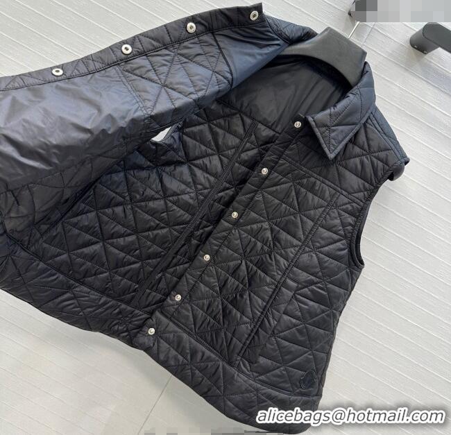 Best Price Moncler A-Shaped Down Vest M091850 Black 2025