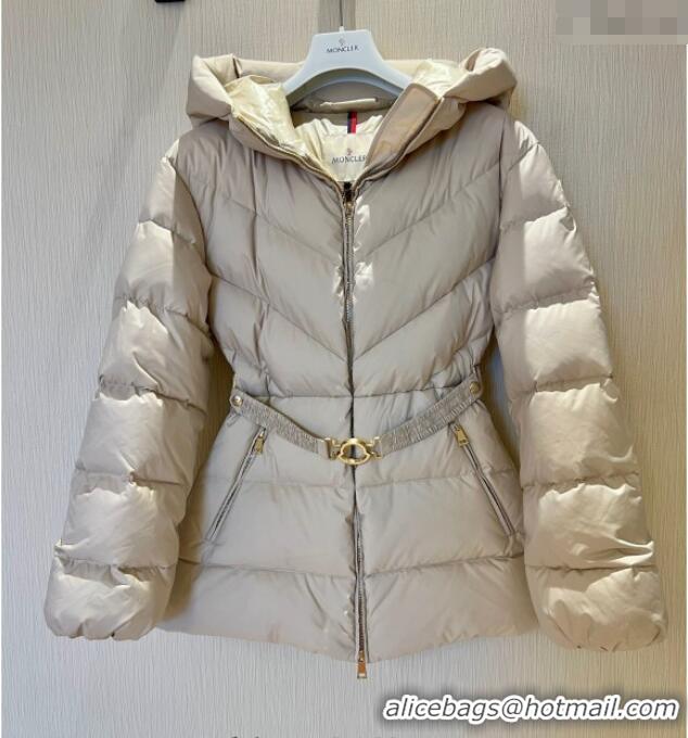 Market Sells Moncler Belted Down Jacket M091853 Beige 2025