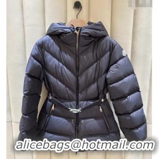 ​Shop Cheap Moncler Belted Down Jacket M091853 Blue 2025
