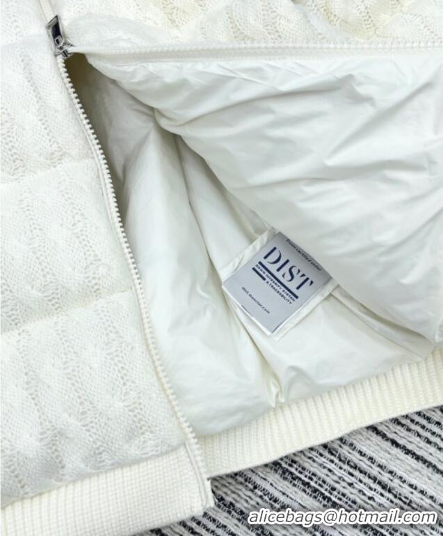 Inexpensive Moncler Knit Down Jacket M091857 White 2025