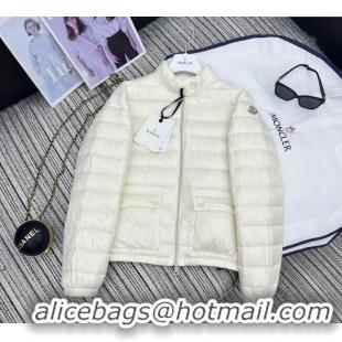 Buy New Cheap Moncler Short Down Jacket M091860 White 2025