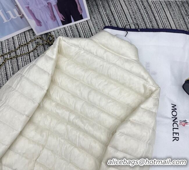 Buy New Cheap Moncler Short Down Jacket M091860 White 2025