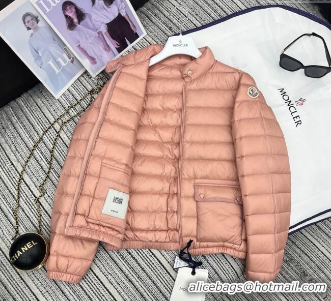 Cheap Discount Moncler Short Down Jacket M091860 Pink 2025