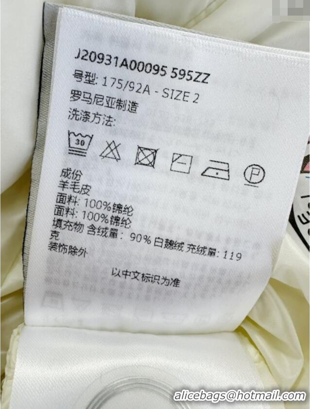 Luxury Cheap Moncler Boedic Down Jacket ML92604 White 2025 Top Quality