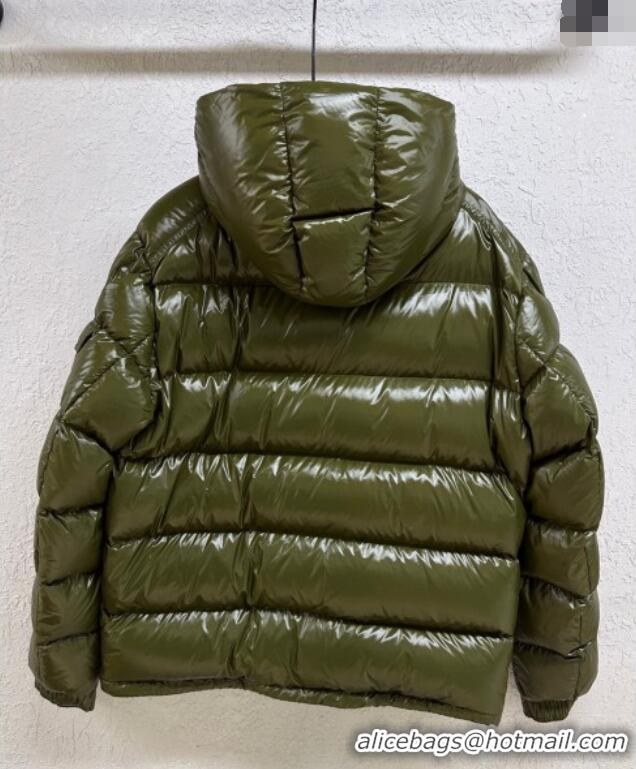 Classic Inexpensive Moncler Maya Down Jacket 1014 Green 2025