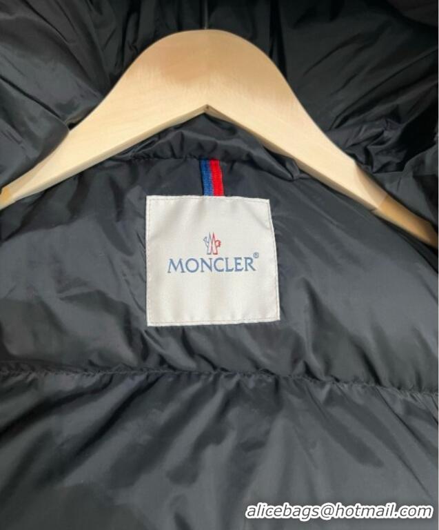 Market Sells Moncler A-Shaped Down Jacket with Fox Fur 1014 Black 2025