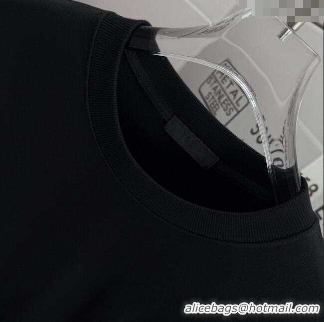 Grade Quality Prada Mens Sweatshirt P101403 Black 2025
