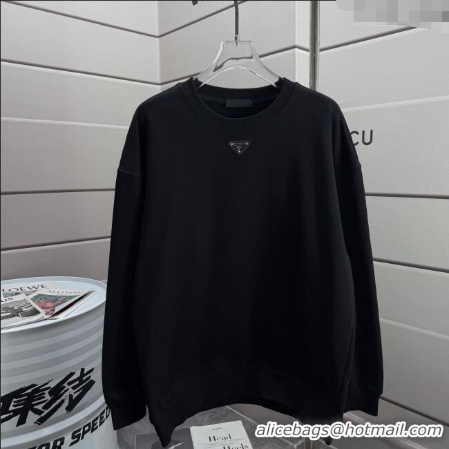 Grade Quality Prada Mens Sweatshirt P101403 Black 2025