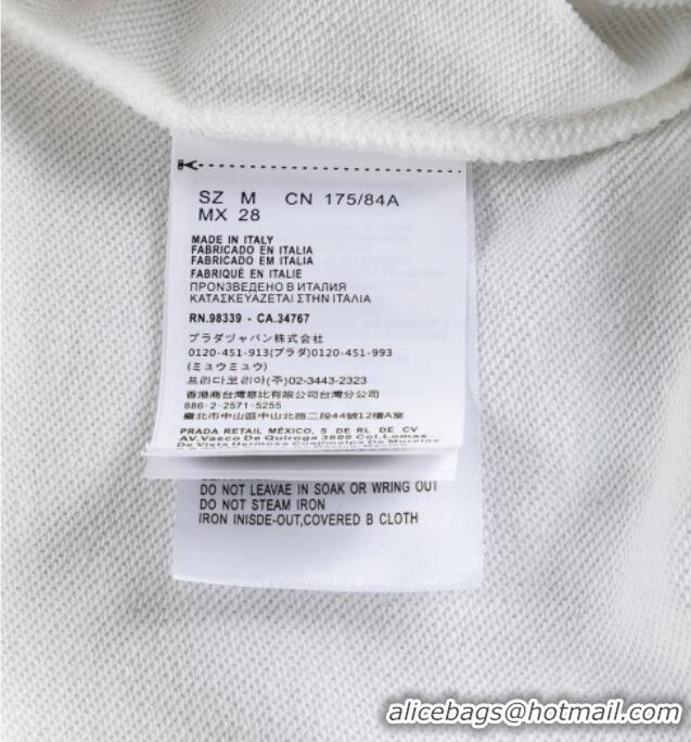 Luxury Cheap Prada Mens Sweatshirt P101404 White 2025