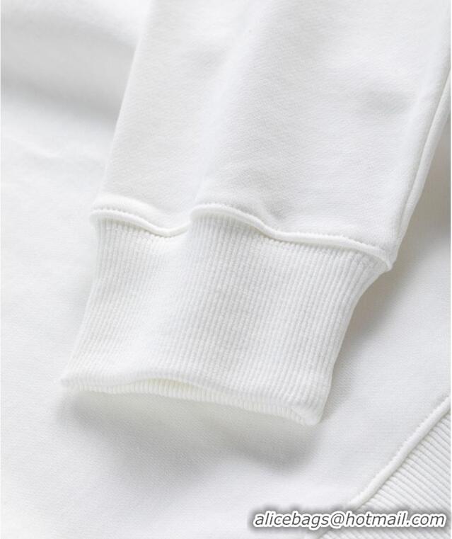 Luxury Cheap Prada Mens Sweatshirt P101404 White 2025