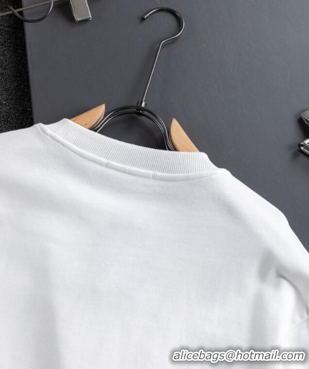 Luxury Cheap Prada Mens Sweatshirt P101404 White 2025