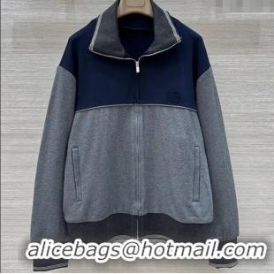 Buy Discount Miu Miu Patchwork Jacket 0717 Grey/Blue 2025