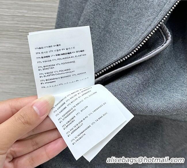 Buy Discount Miu Miu Patchwork Jacket 0717 Grey/Blue 2025