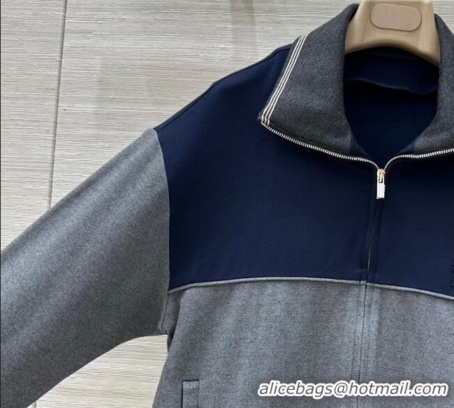 Buy Discount Miu Miu Patchwork Jacket 0717 Grey/Blue 2025