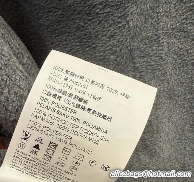 Luxury Discount Miu Miu Fleece Sweatshirt M101406 Grey 2025