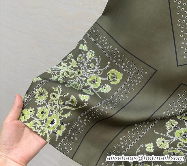 Affordable Price Gucci Silk Skirt GG101501 Green 2025
