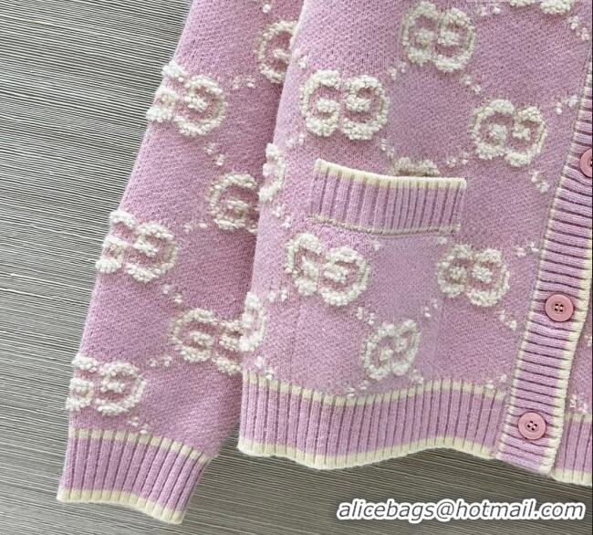 Promotional Gucci GG Wool Cardigan 1015 Pink 2025