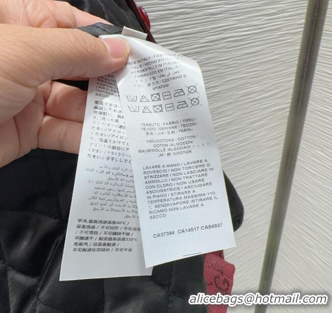 Super Quality Gucci GG and Cotton Padded Jacket with Strass 1015 Red 2025