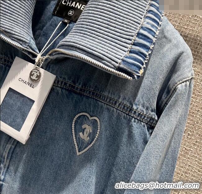 New Fashion Chanel Coco Beach Denim Jacket 0620 Blue 2025