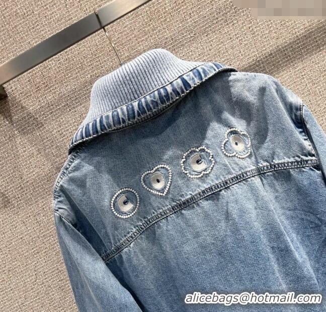 New Fashion Chanel Coco Beach Denim Jacket 0620 Blue 2025