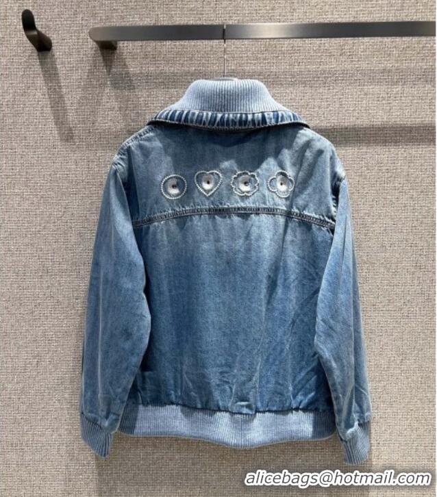 New Fashion Chanel Coco Beach Denim Jacket 0620 Blue 2025