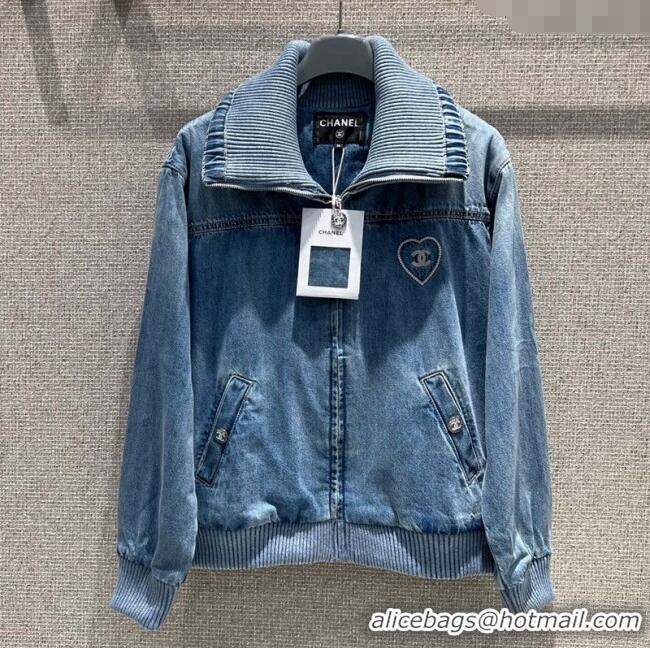 New Fashion Chanel Coco Beach Denim Jacket 0620 Blue 2025