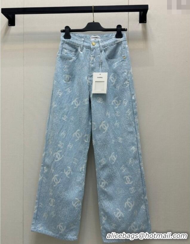 Affordable Price Chanel Cotton Jeans 0620 Light Blue 2025