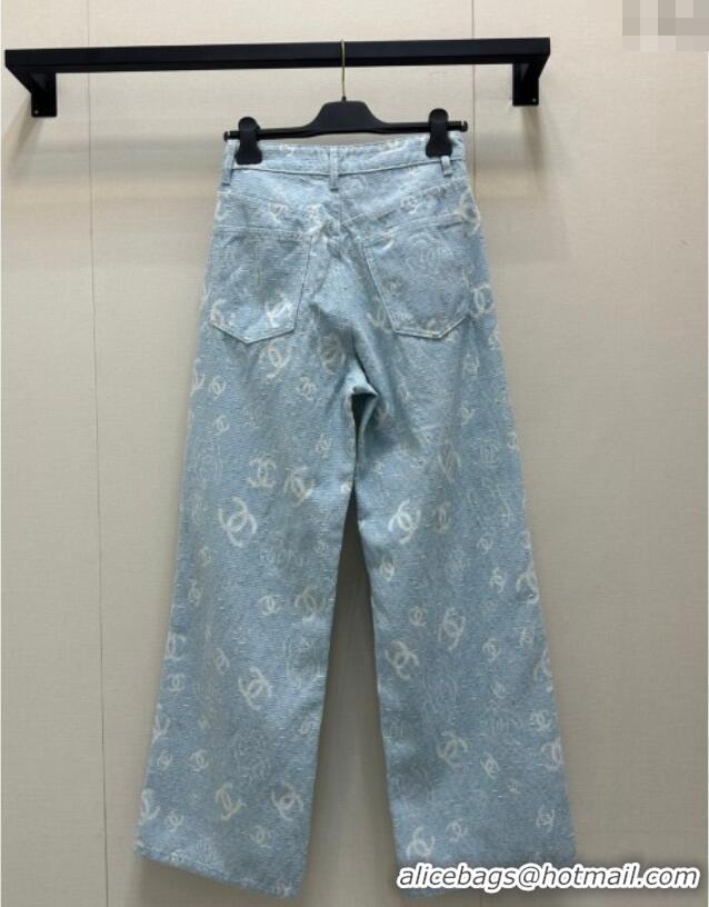 Affordable Price Chanel Cotton Jeans 0620 Light Blue 2025