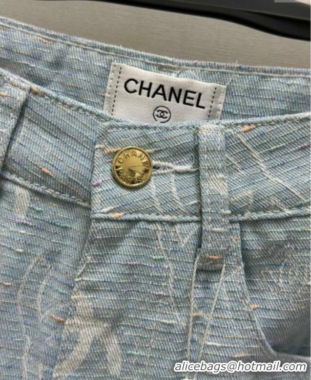 Affordable Price Chanel Cotton Jeans 0620 Light Blue 2025