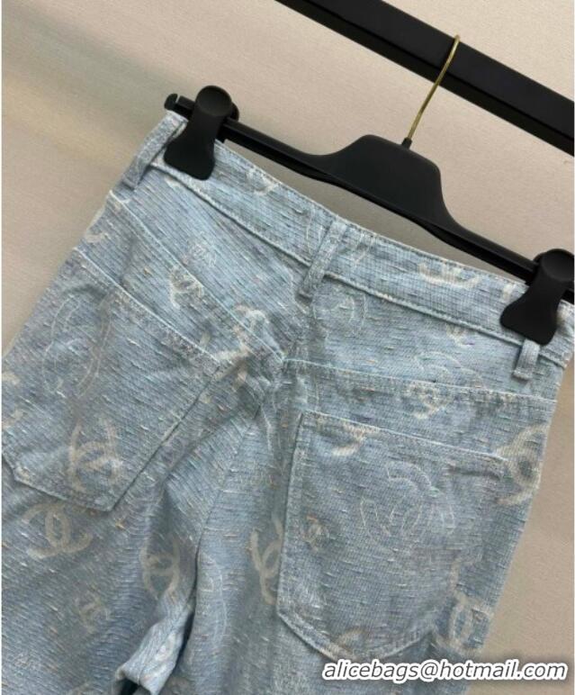 Affordable Price Chanel Cotton Jeans 0620 Light Blue 2025