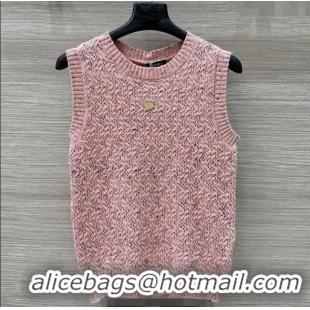 ​Buy Cheap Chanel Cashmere Blend Knit Vest 0620 Pink 2025