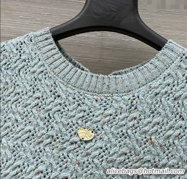 ​Top Quality Chanel Cashmere Blend Knit Vest 0620 Green 2025