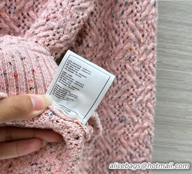 Trendy Design Chanel Cashmere Blend Knit Cardigan 0620 Pink 2025