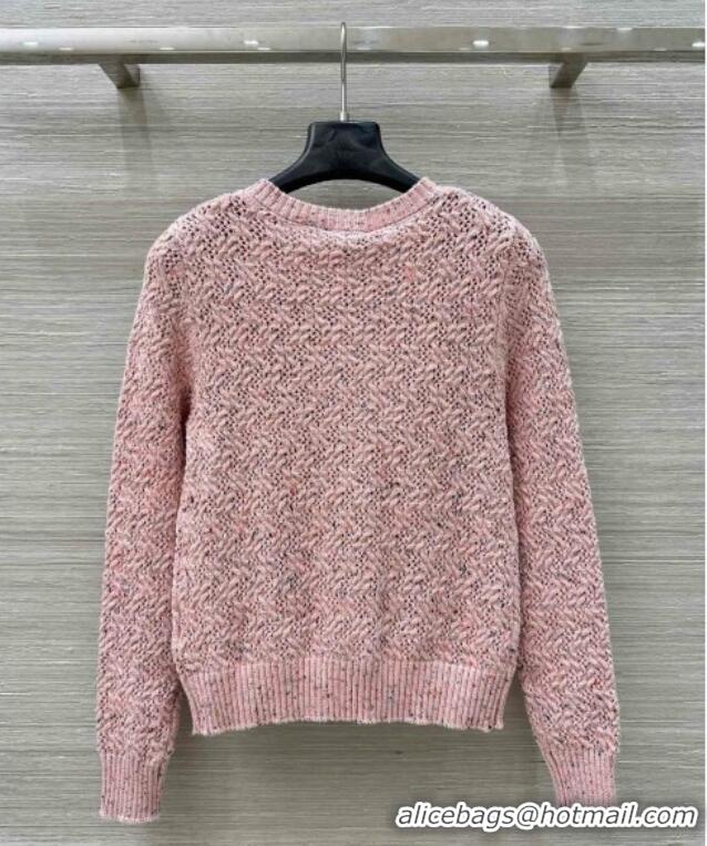 Trendy Design Chanel Cashmere Blend Knit Cardigan 0620 Pink 2025