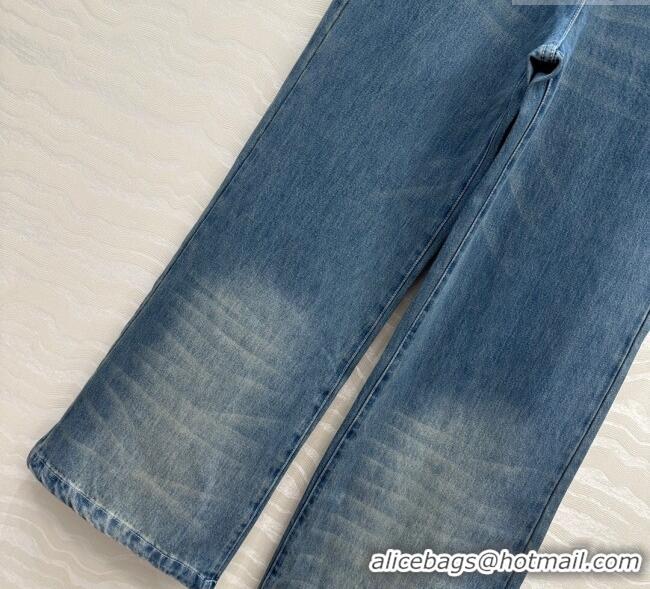 Affordable Price Chanel Denim Jeans with Chain Charm 0620 Blue 2025