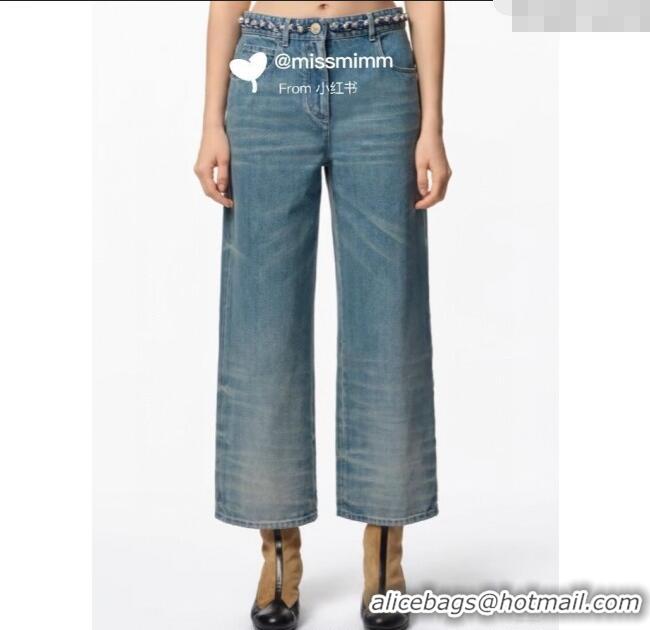 Affordable Price Chanel Denim Jeans with Chain Charm 0620 Blue 2025