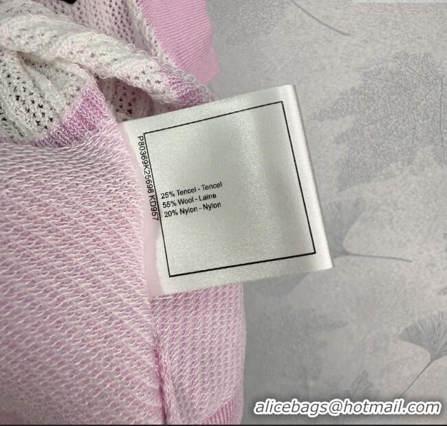 Traditional Discount Chanel Wool Blend Vest 0619 Pink 2025