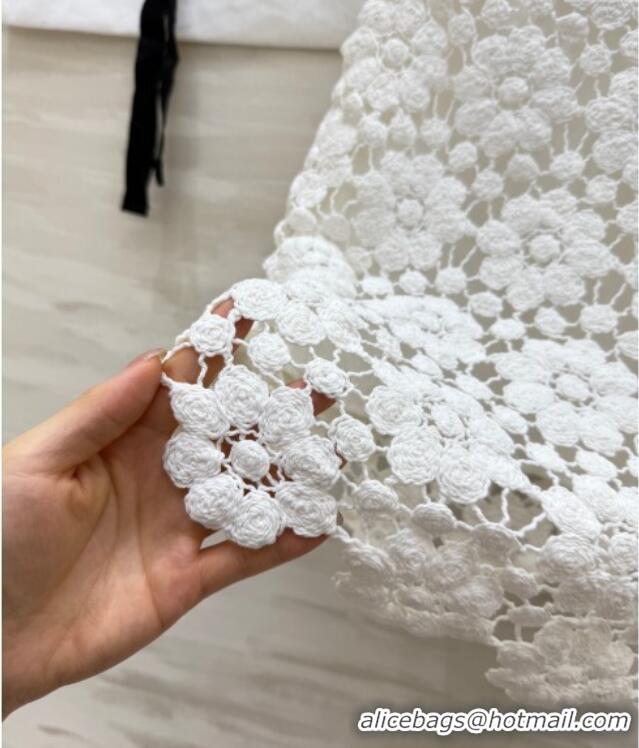Most Popular Chanel Crochet Vest 0704 White 2025
