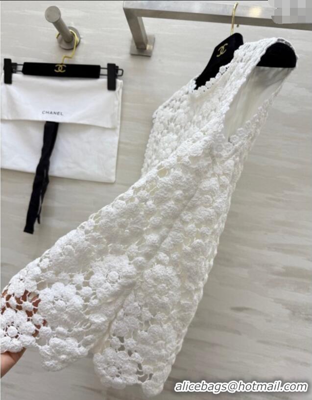 Most Popular Chanel Crochet Vest 0704 White 2025