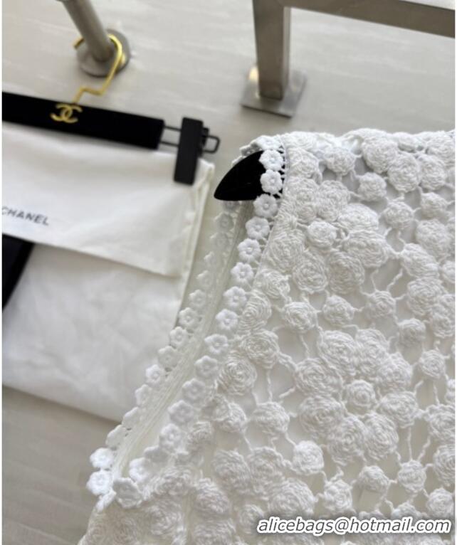 Most Popular Chanel Crochet Vest 0704 White 2025