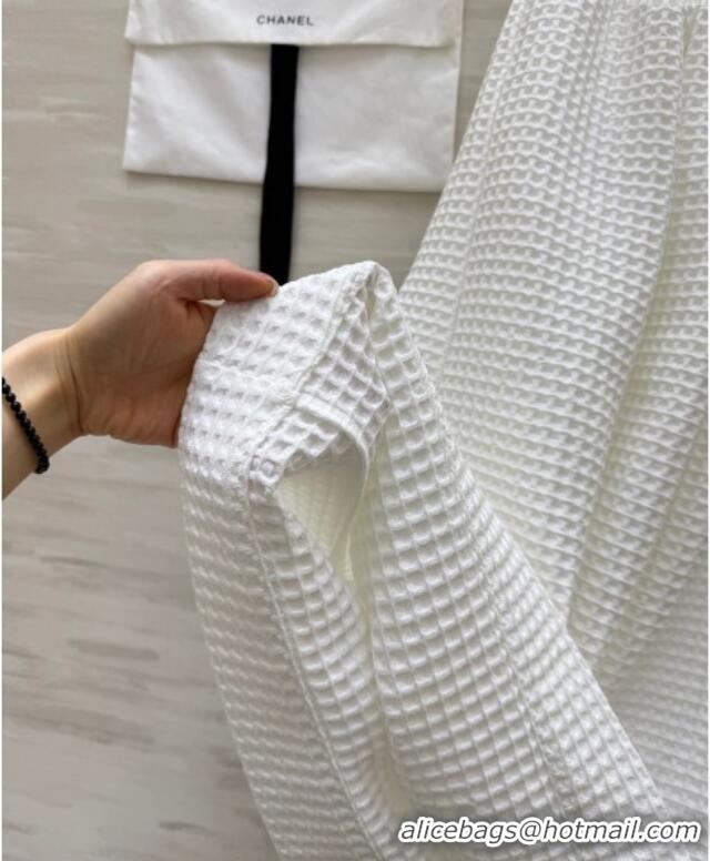 Inexpensive Chanel Knit Skirt with Chain 0704 White 2025
