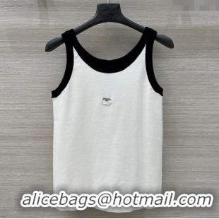 Good Product Chanel Tencel and Wool Vest 0704 White 2025