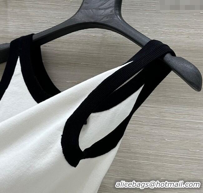 Good Product Chanel Tencel and Wool Vest 0704 White 2025