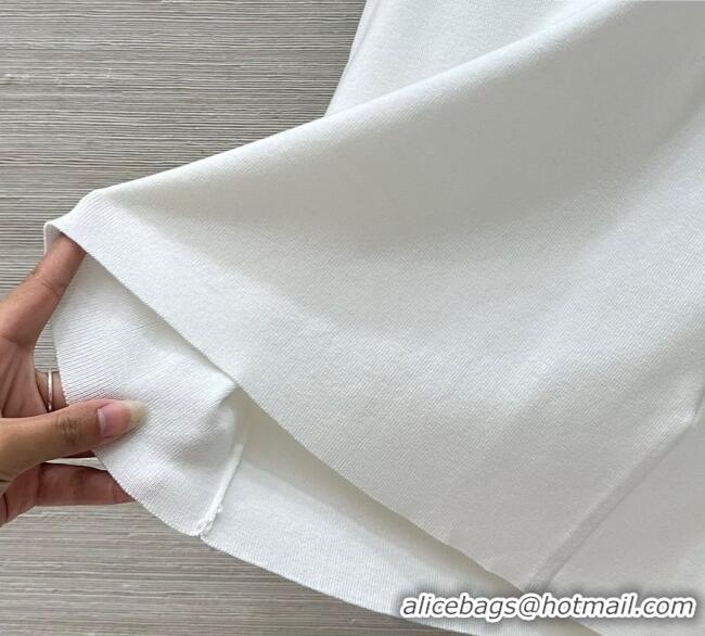 Good Product Chanel Tencel and Wool Vest 0704 White 2025